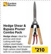 Garden Master Hedge Shear & Bypass Pruner Combo Pack