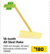 Lasher 16 Tooth All Steel Rake