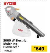 Ryobi 3000W Electric Mulching Blowervac