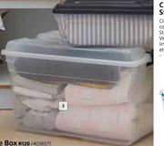 56Ltr Clear Storage Box