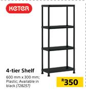 Keter 4 Tier Shelf-600mm x 300mm