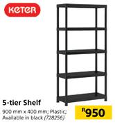 Keter 5 Tier Shelf-900mm x 400mm