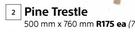 Builders Pine Trestle-500mm x 760mm Each