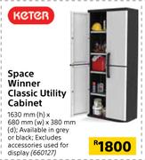 Keter Space Winner Classic Utility Cabinet-1630mm(h) x 680mm(w) x 380mm(d)