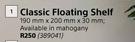 Classic Floating Shelf-190mm X 200mm X 30mm
