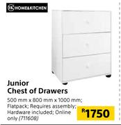 Home & Kitchen Junior Chest Of Drawers 500mm x 800mm x 1000mm