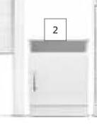 Home & Kitchen White Bedroom Collection Pedestal-450mm x 450mm x 650mm