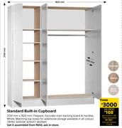Standard Built In Cupboard-2100mm x 1820mm
