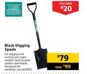 Yard Basics Black Digging Spade