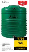 JoJo Tanks 2000Ltr Water Tank-1420mm x 1860mm