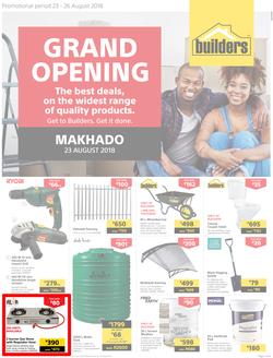 Builders Makhado : Grand Opening (23 Aug - 26 Aug 2018), page 1