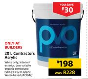 Contractors Acrylic-20Ltr