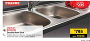 Franke Double Bowl Sink PLN621-460mm x 1160mm