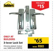 Builders 3 Lever Lock Set