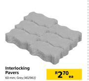 Interlocking Pavers Grey 60mm-Each