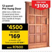12 Panel Pre Hung Door-2032mm x 1200mm