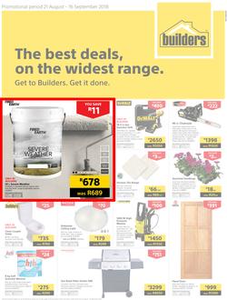 Builders Eastern Cape : The Best Deals On The Widest Range (21 Aug - 16 Sept 2018), page 1
