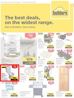 Builders Eastern Cape : The Best Deals On The Widest Range (21 Aug - 16 Sept 2018), page 1