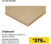 PG Bison Chipboard (16mm x 1830mm x 2759mm, Grade A)-Each