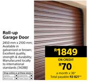 Roll-Up Garage Door 2450mm x 2100mm