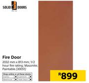 Solid Doors Masonite Fire Door 2032mm x 813mm