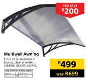 Multiwall Awning 1m x 1.2m