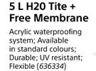 Tite H20-5Ltr + Free Membrane