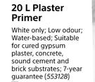 Fired Earth Plaster Primer Water Based-20Ltr