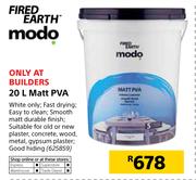 Fired Earth Matt PVA-20Ltr