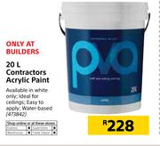 Contractors Acrylic Paint-20Ltr