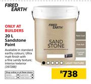 Fired Earth Sandstone Paint-20Ltr