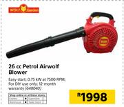 Wolf Garden 26cc Petrol Airwolf Blower
