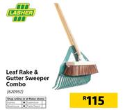 Lasher Leaf Rake & Gutter Sweeper Combo