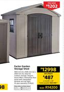 Keter Factor Garden Storage Shed-1820mm(l) x 2566mm(w) x 2430mm(h)