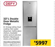 Defy 327Ltr Double Door Metallic Fridge
