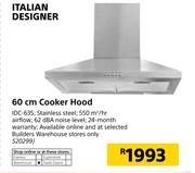 Italian Designer 60cm Cooker Hood IDC-635