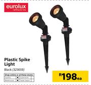 Eurolux Plastic Spike Light Black-Each