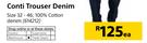 Beck Conti Trouser Denim-Each