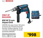 Bosch 650W 13mm Impact Drill