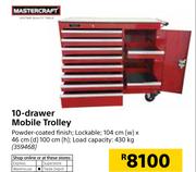 Mastercraft 10-Drawer Mobile Trolley