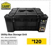 Campmaster 46Ltr Utility Box Storage Unit Black