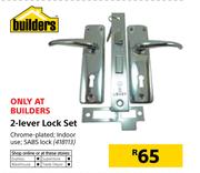 Builders 2-Lever Lock Set