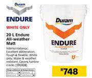 Duram Endure All-Weather Matt-20Ltr