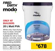 Fired Earth Matt PVA-20Ltr