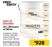 Fired Earth Whispers Of White-20Ltr