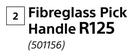 Builders Fibreglass Pick Handle