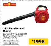 Wolf Garden 26cc Petrol Airwolf Blower