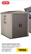 Keter Factor Garden Storage Shed 1780mm x 2080mm