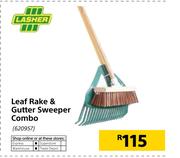 Lasher Leaf Rake & Gutter Sweeper Combo