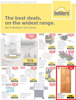 Builders Western Cape : The Best Deals On The Widest Range (21 Aug - 16 Sept 2018), page 1
